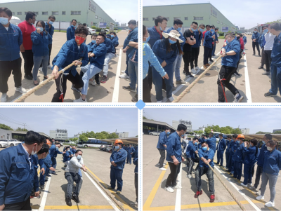 伟易博医药下属浙江伟易博药业组织开展第十六届青年团队拔河角逐