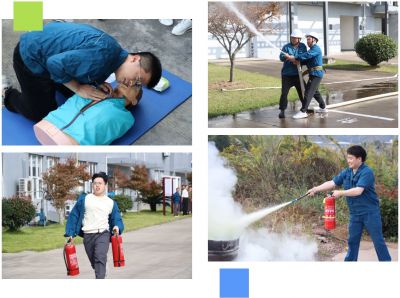 伟易博医药新昌基地组织11.9消防手艺竞赛活动